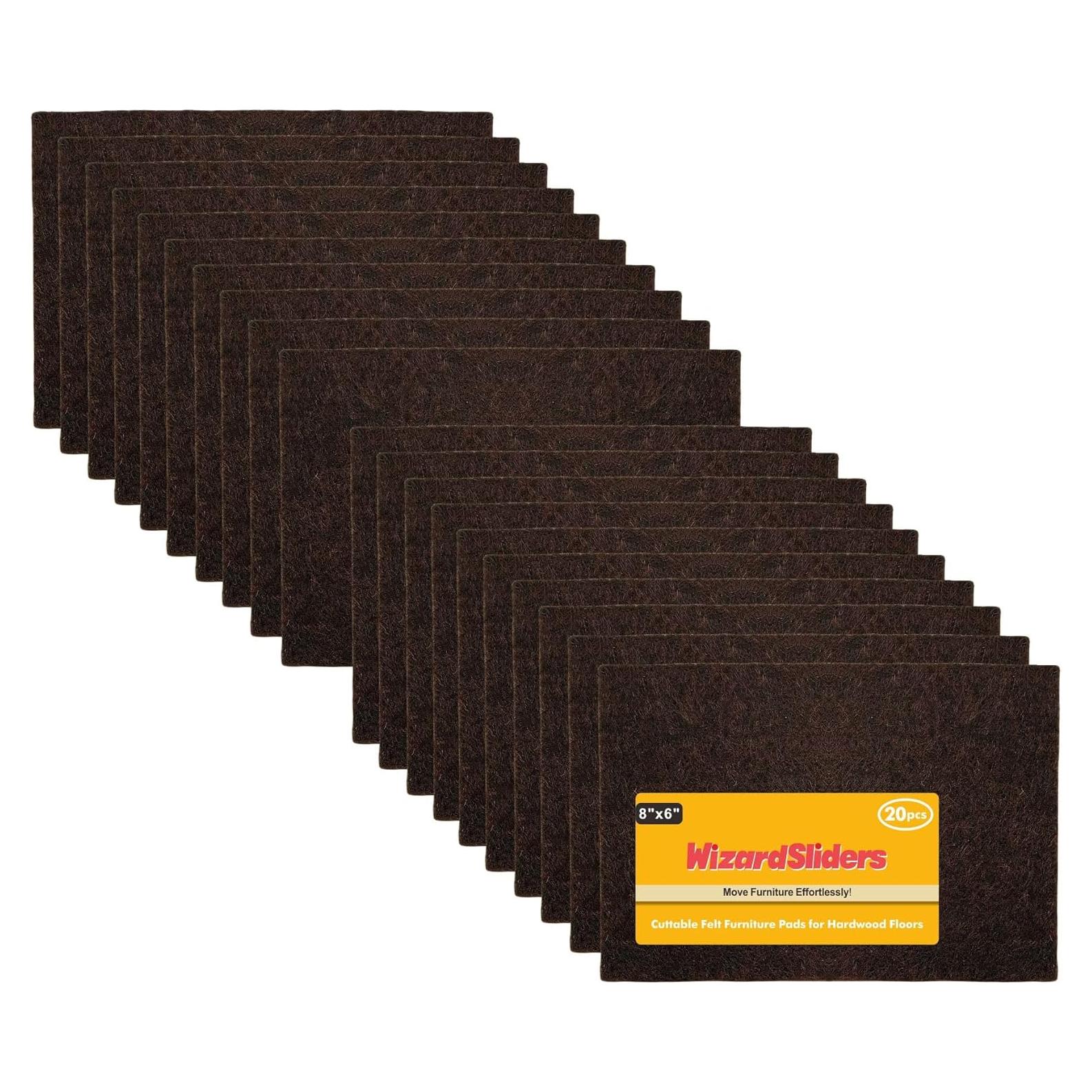 Almohadillas de Fieltro Autoadhesivas Wizard Sliders 20 Piezas