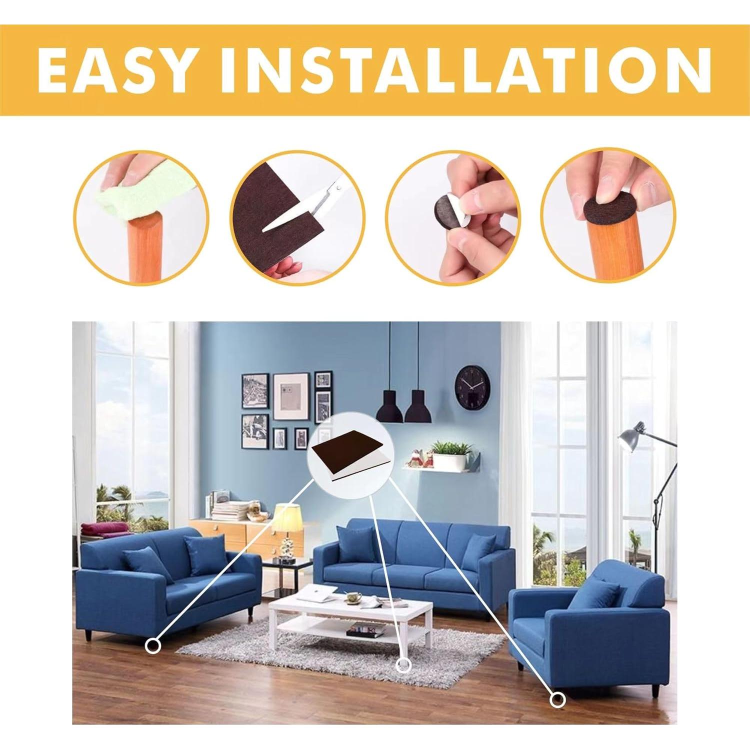 Almohadillas de Fieltro Autoadhesivas Wizard Sliders 20 Piezas