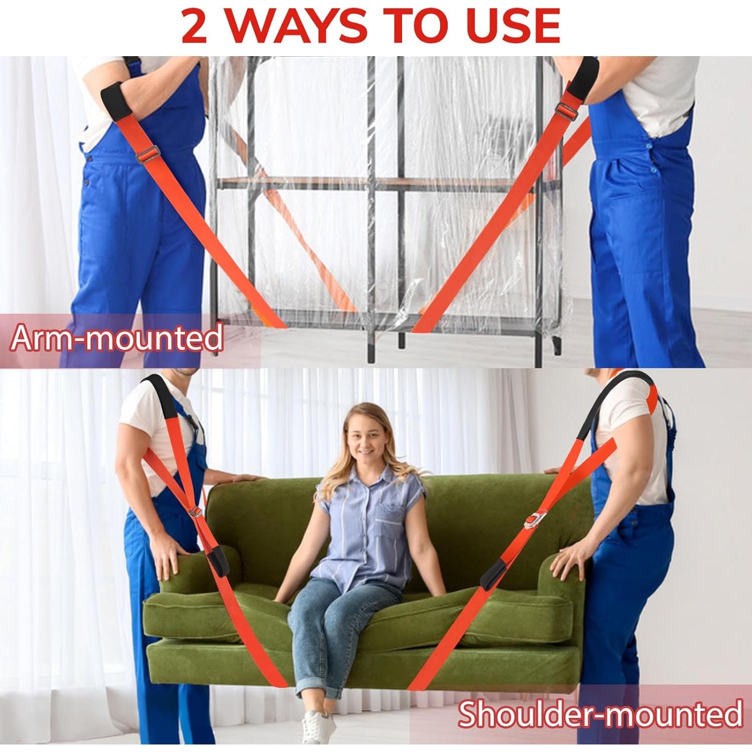 Correas de Movimiento Ytonet para Mover Muebles 3.05m Naranja