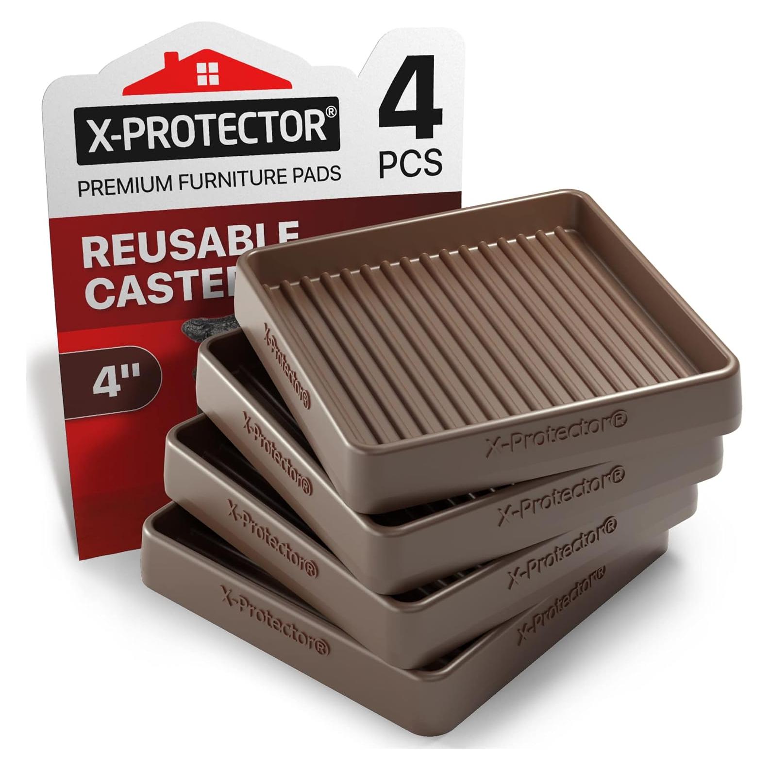 Almohadillas Antideslizantes X-PROTECTOR 4 pcs 10.16 cm Goma