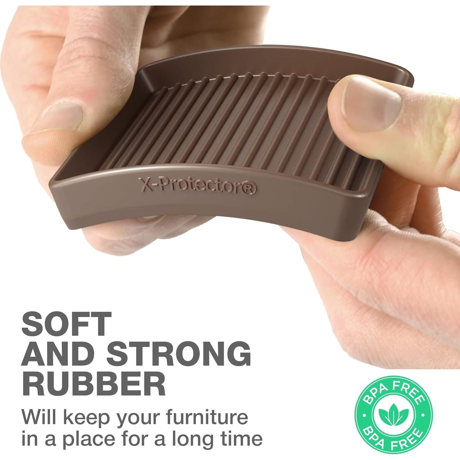 Almohadillas Antideslizantes X-PROTECTOR 4 pcs 10.16 cm Goma