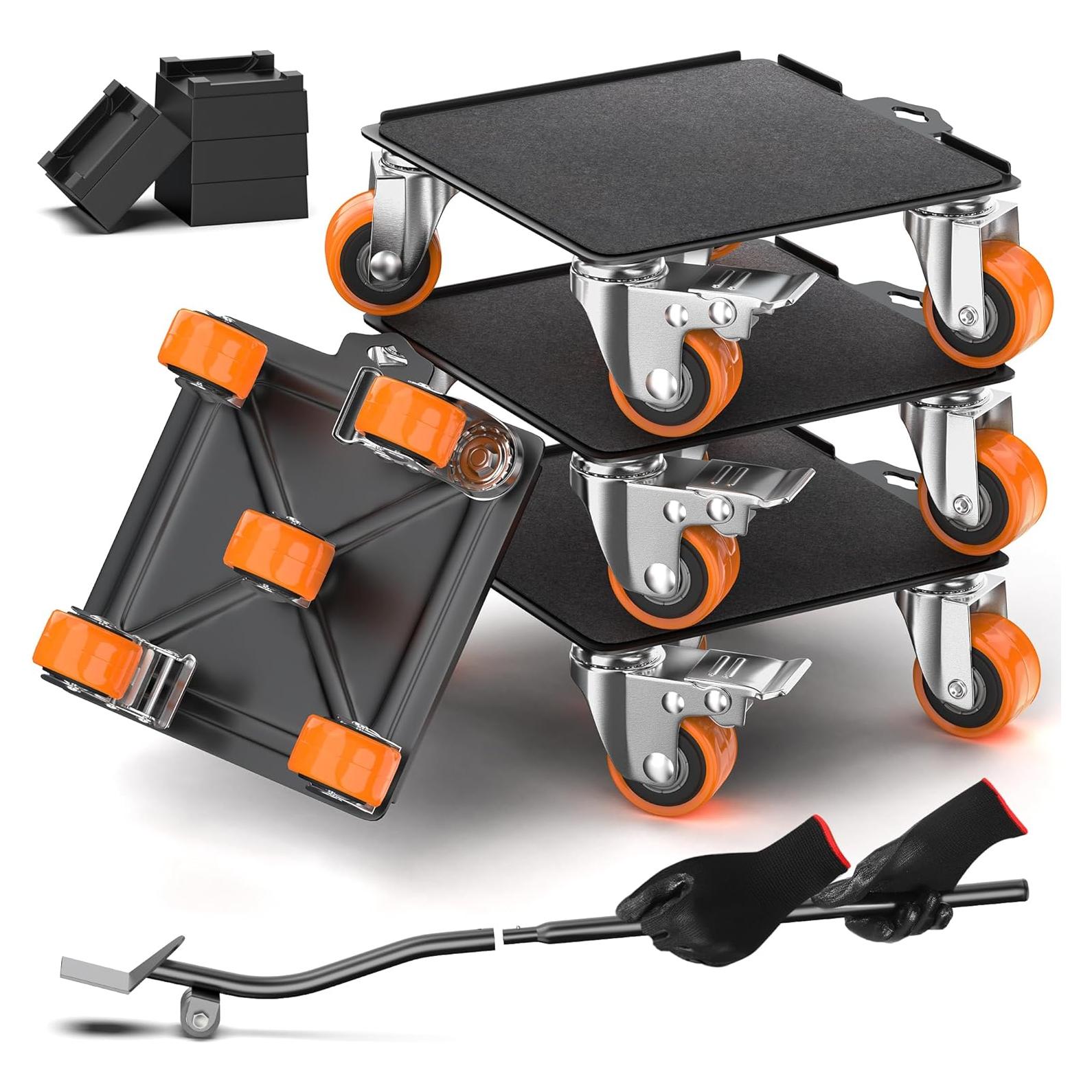 Carro de Mudanza VALTAVO 2000 lb con 5 Ruedas y Elevador