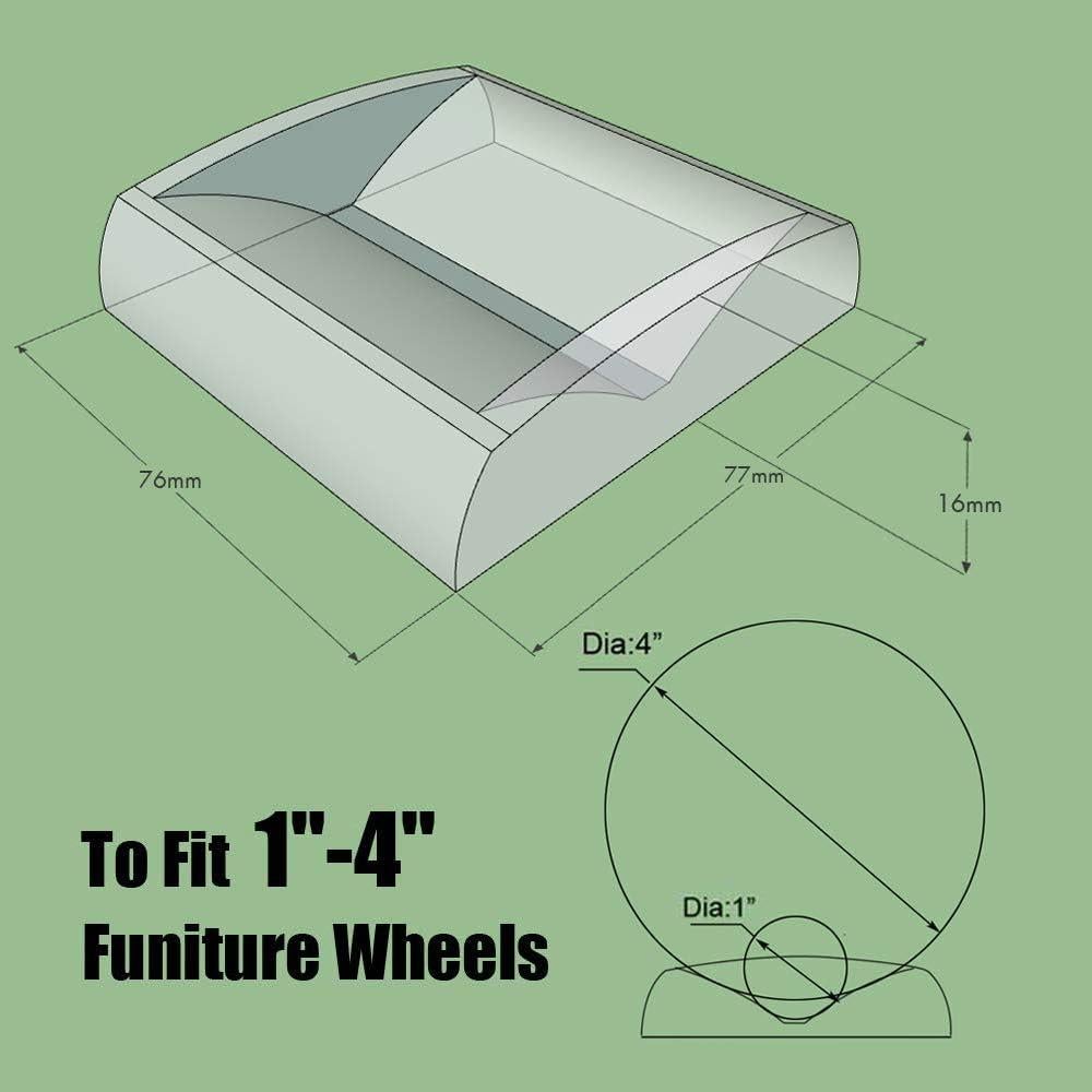 Detenedores de Ruedas de Muebles WELLGO 4 Unidades 7.62cm