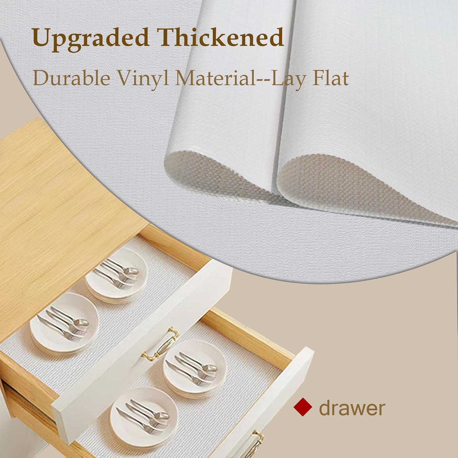 Forro de Estante Antideslizante Moriah Blanco 27.94x299.72 cm