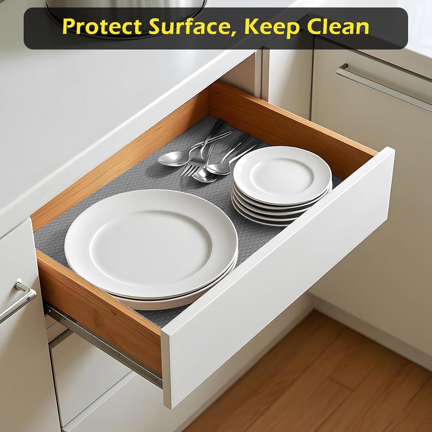 Forro de Estante KIMCHOMERSE EVA Impermeable 45x500cm Gris