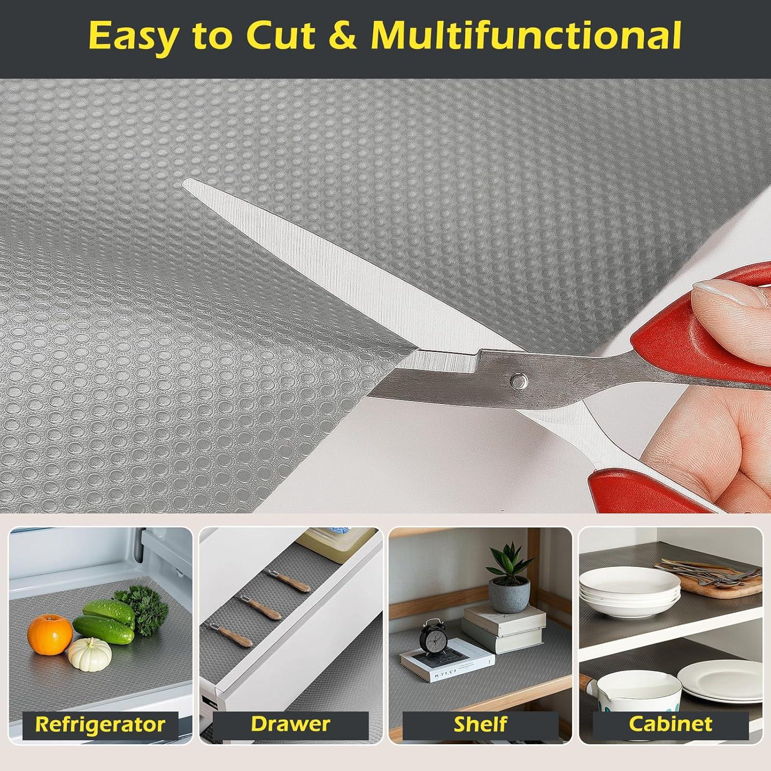 Forro de Estante KIMCHOMERSE EVA Impermeable 45x500cm Gris