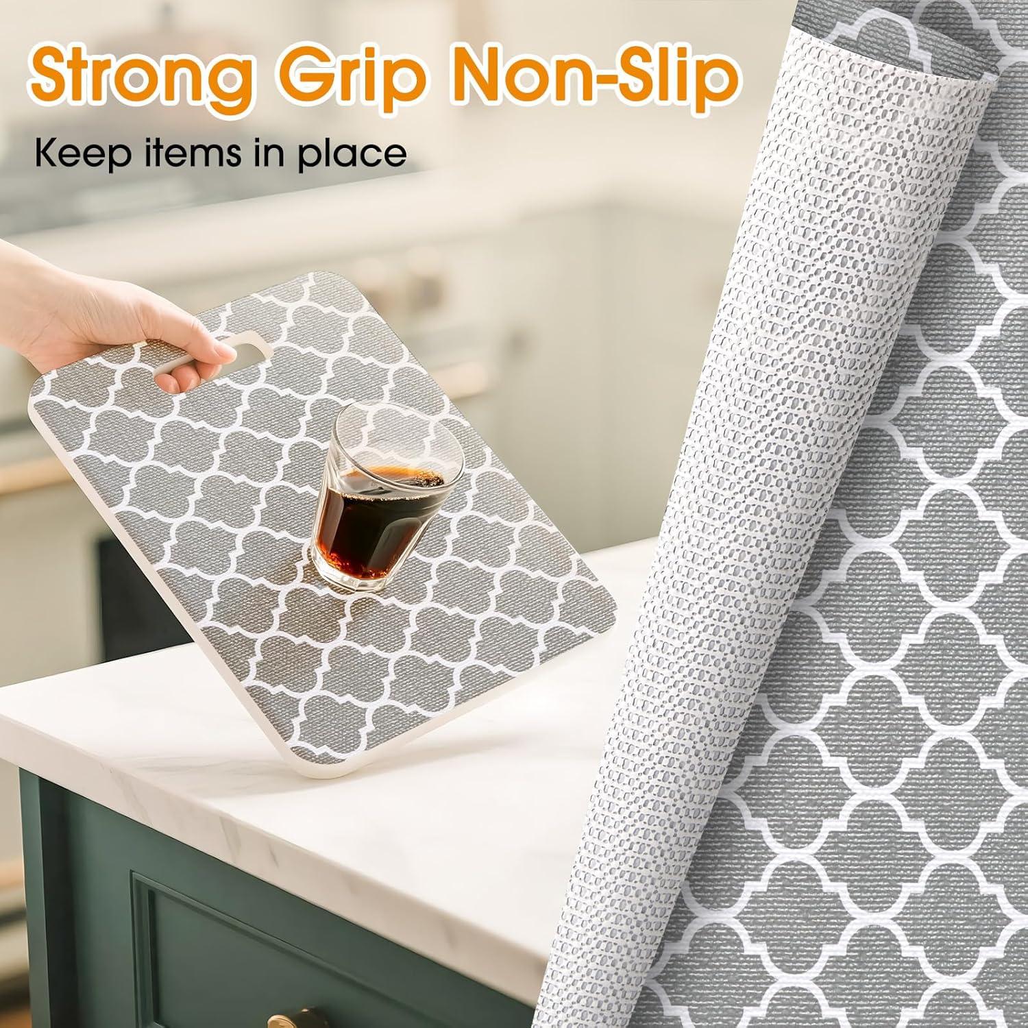 Forro de Estante Antideslizante Coavas 30.48x299.72cm Gris