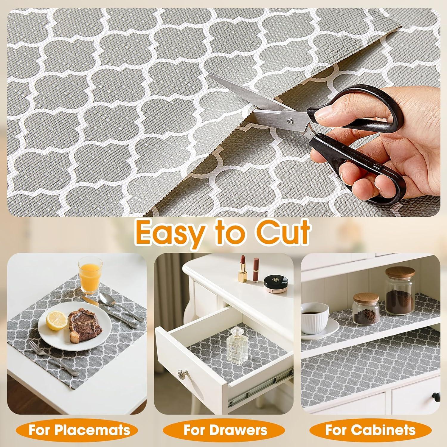 Forro de Estante Antideslizante Coavas 30.48x299.72cm Gris