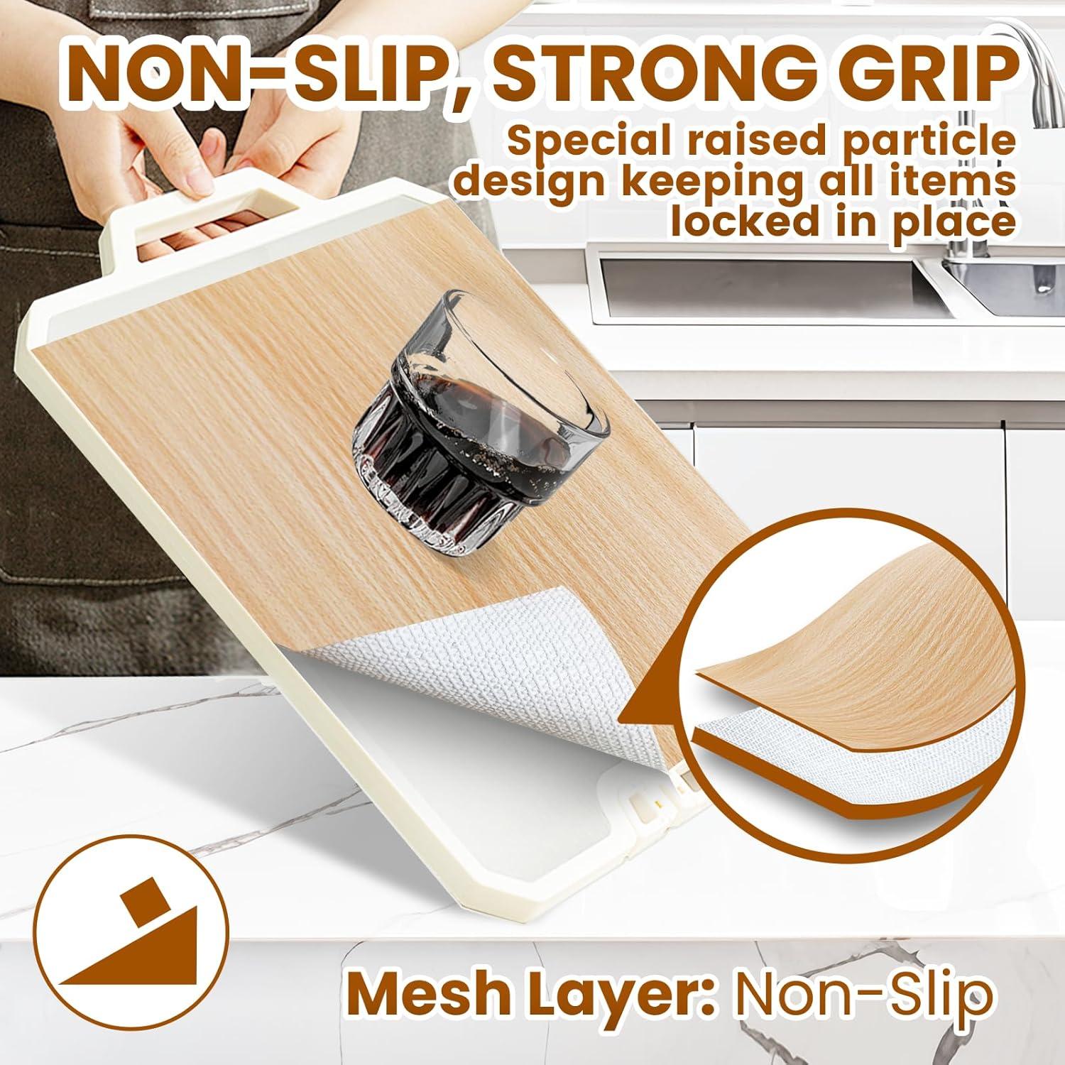 Forro de Estante Antideslizante TheBaDaz Beige 30.48x300 cm