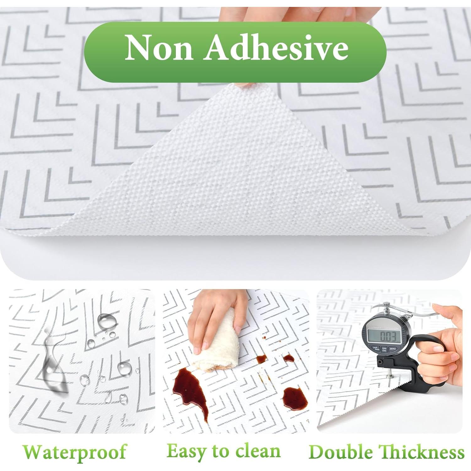 Forro de Estante Antideslizante Cismmy 30.5x300cm PVC Plateado