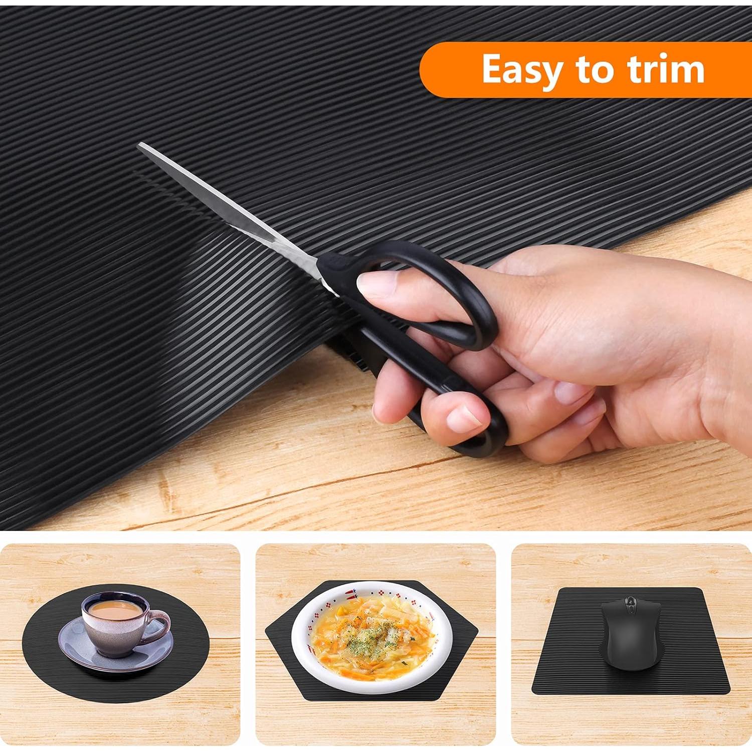 Forro de Estante Smartshelf 30x150 cm Negro EVA Antideslizante