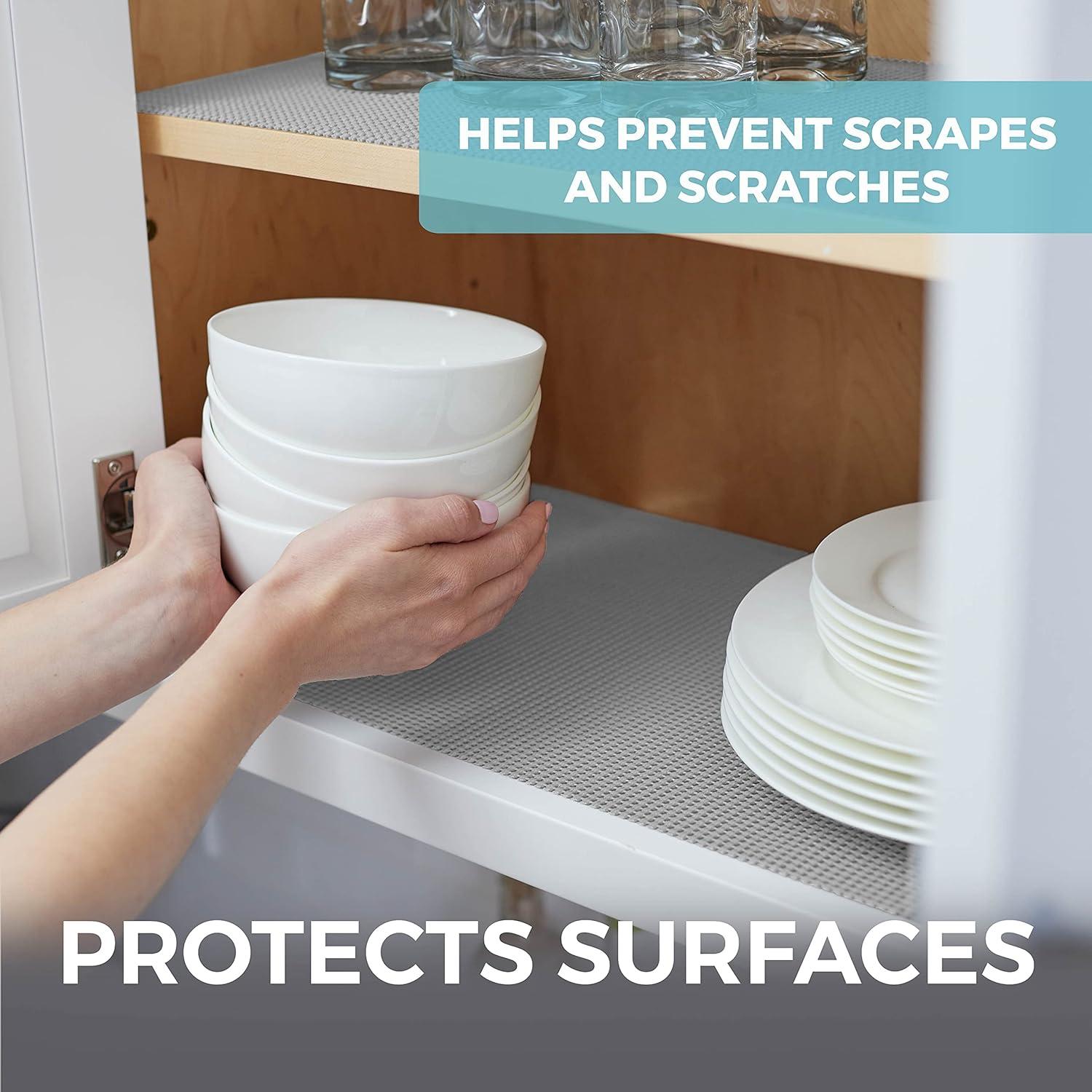 Forro de Estante No Adhesivo HOME GENIE 30.48 cm x 6.1 m Gris