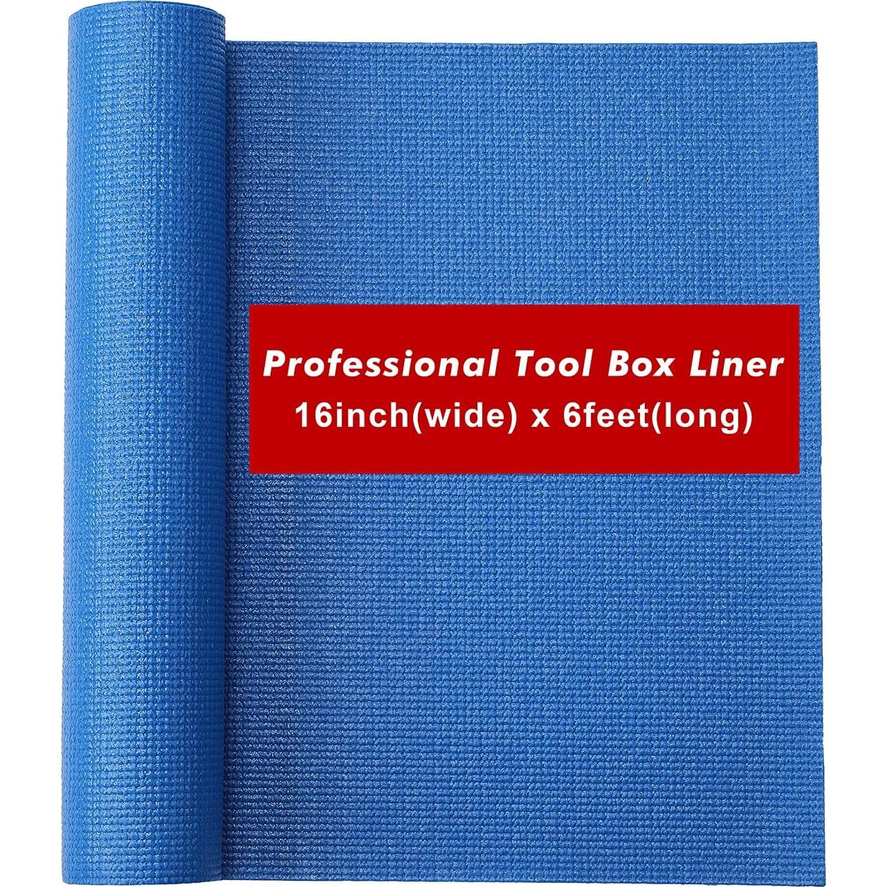 Forro de Goma Espuma Antideslizante CASOMAN 40.64x182.88cm Azul