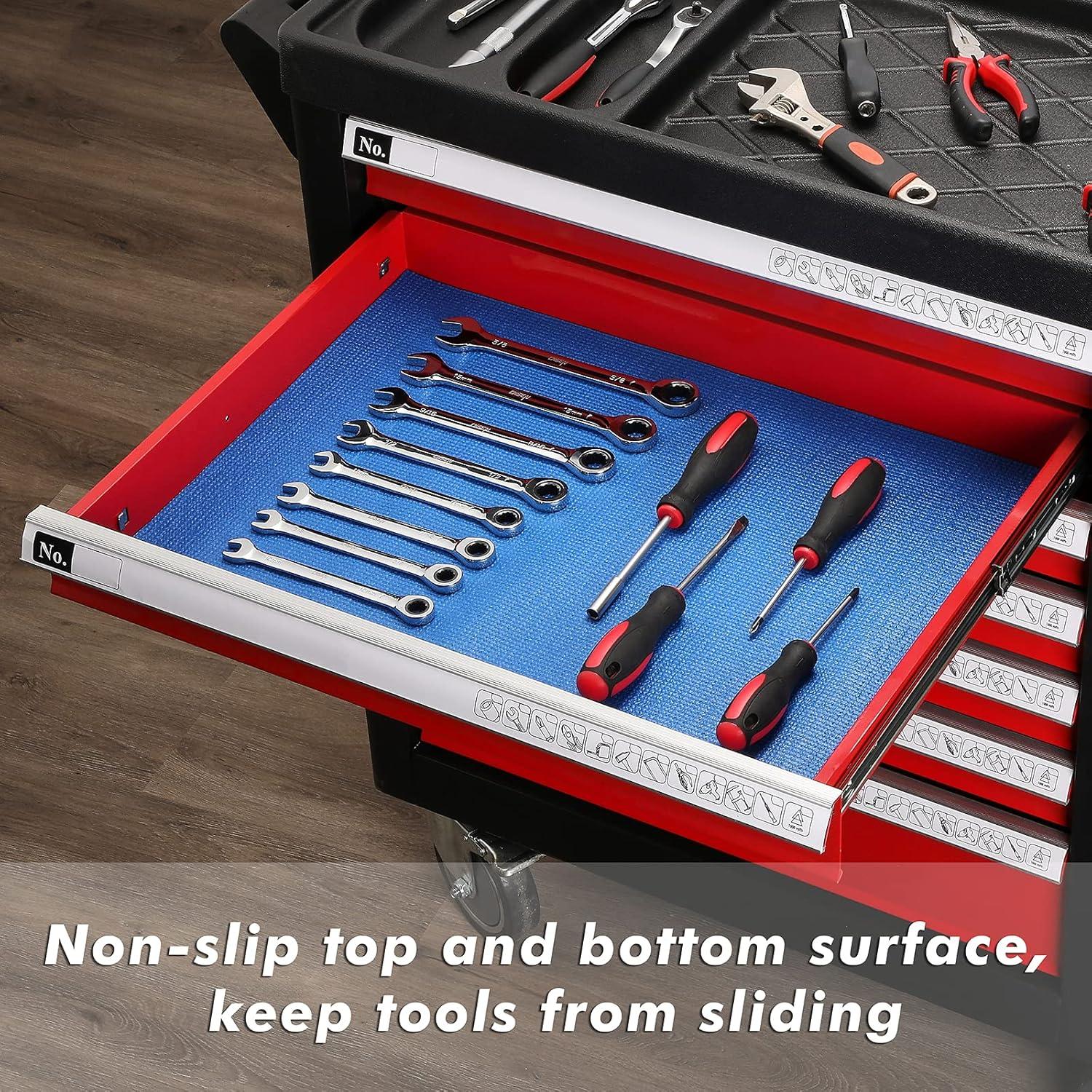 Forro de Goma Espuma Antideslizante CASOMAN 40.64x182.88cm Azul