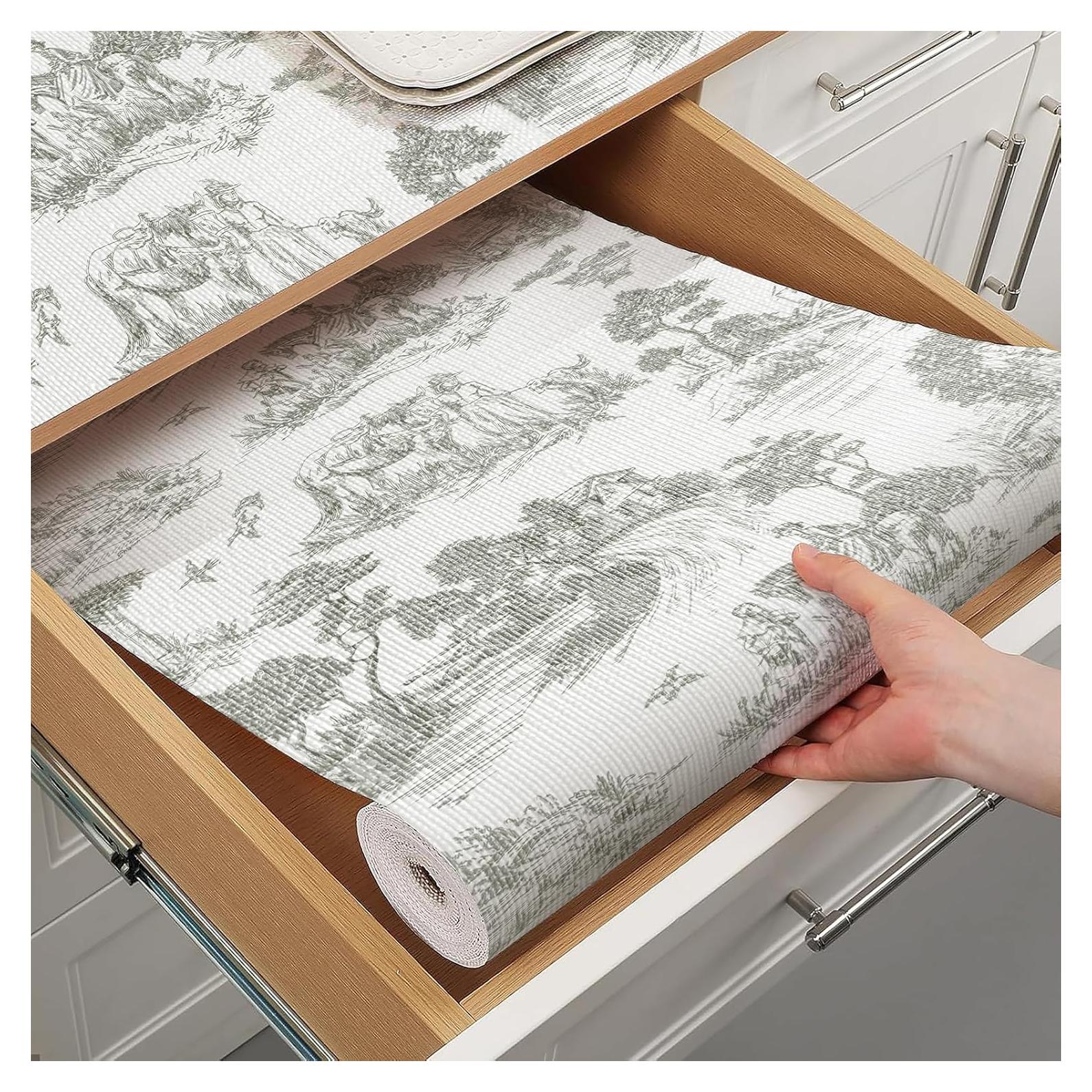 Forro de Estante Tatyanna Verde 30.48cm x 3.05m Antideslizante