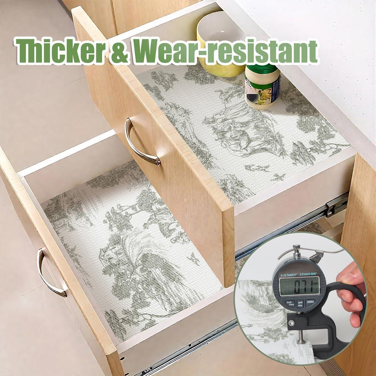 Forro de Estante Tatyanna Verde 30.48cm x 3.05m Antideslizante