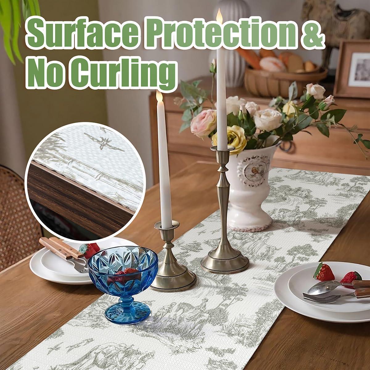 Forro de Estante Tatyanna Verde 30.48cm x 3.05m Antideslizante