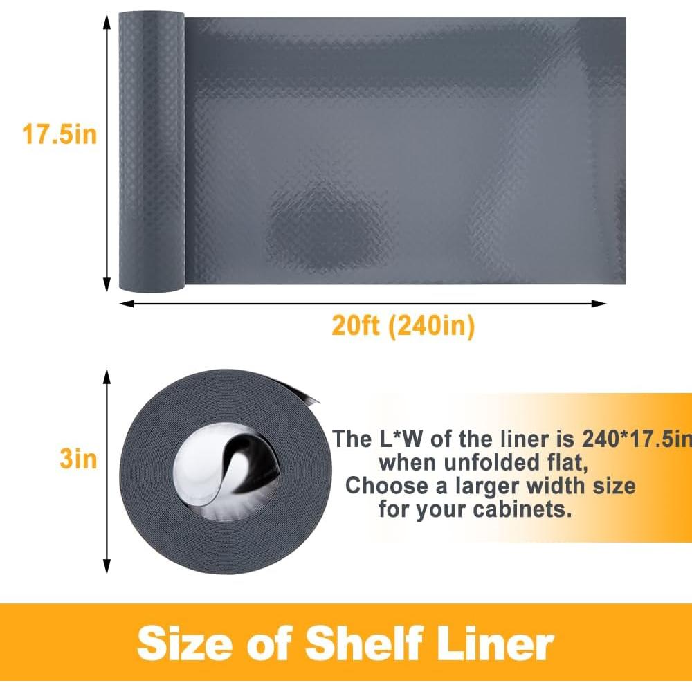 Forro Antideslizante para Estantes Corodo 44.5 cm x 6.1 m