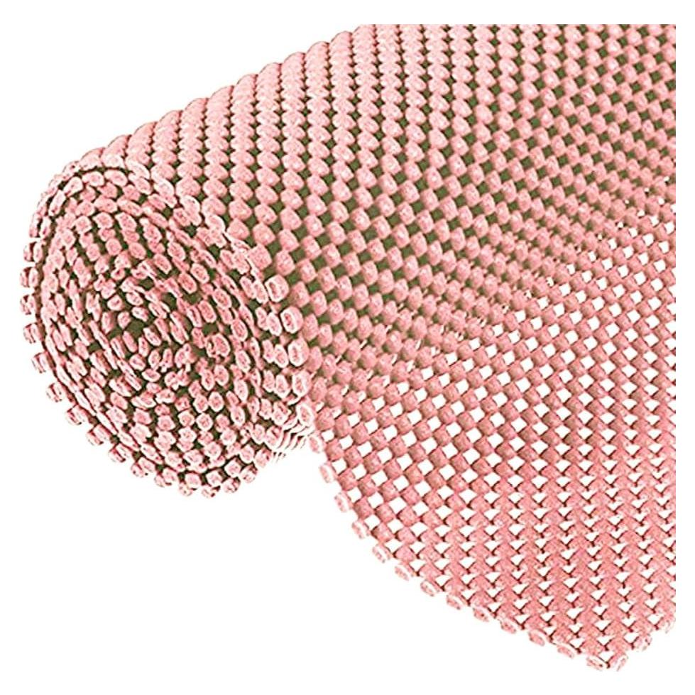 Forro Antideslizante de Estante L7HWDP 30x200 cm Rosa PVC