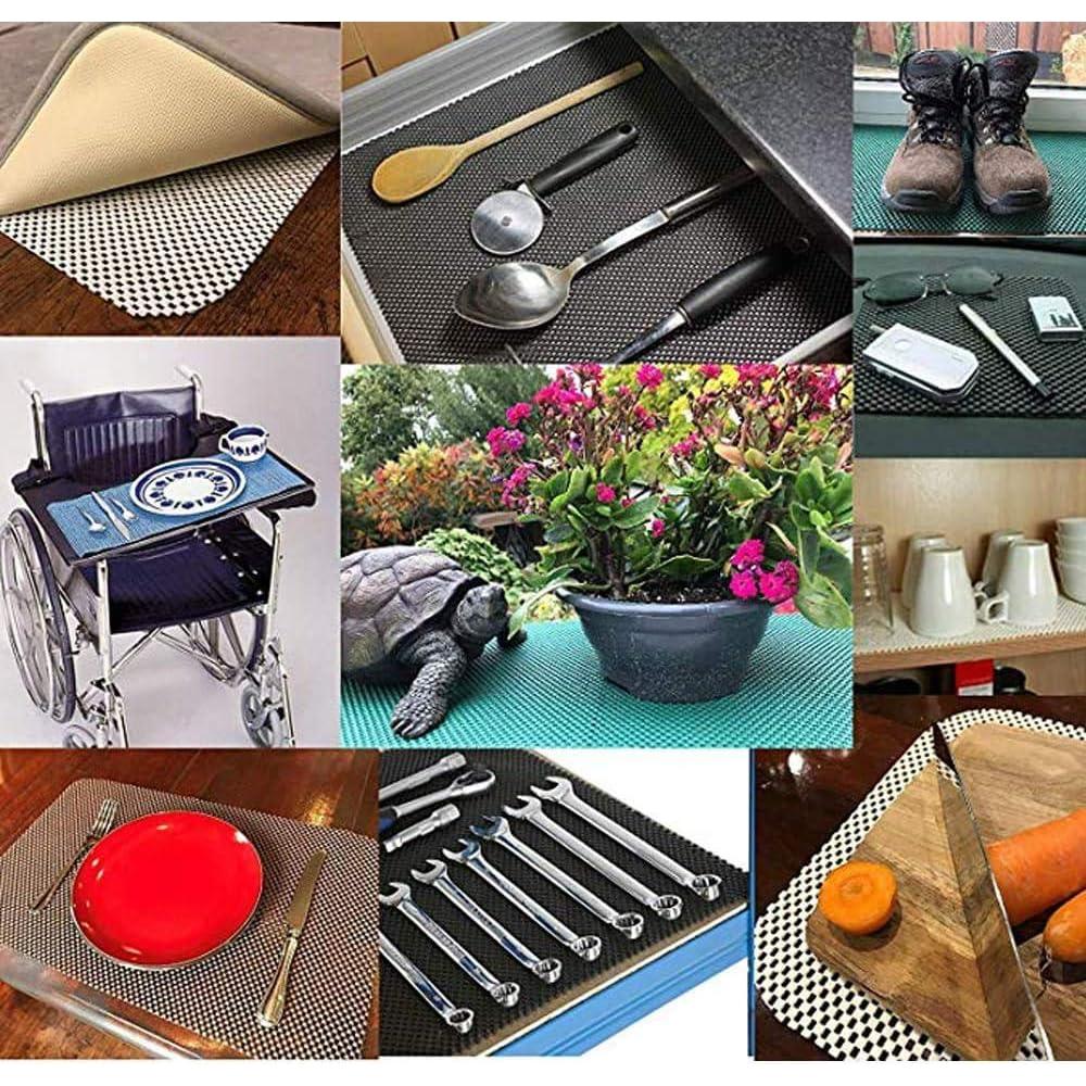 Forro Antideslizante de Estante L7HWDP 30x200 cm Rosa PVC