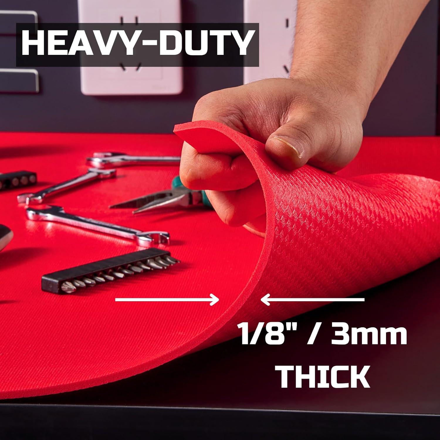 Forro de Caja de Herramientas ONREVA 40.64 cm x 5.49 m Rojo