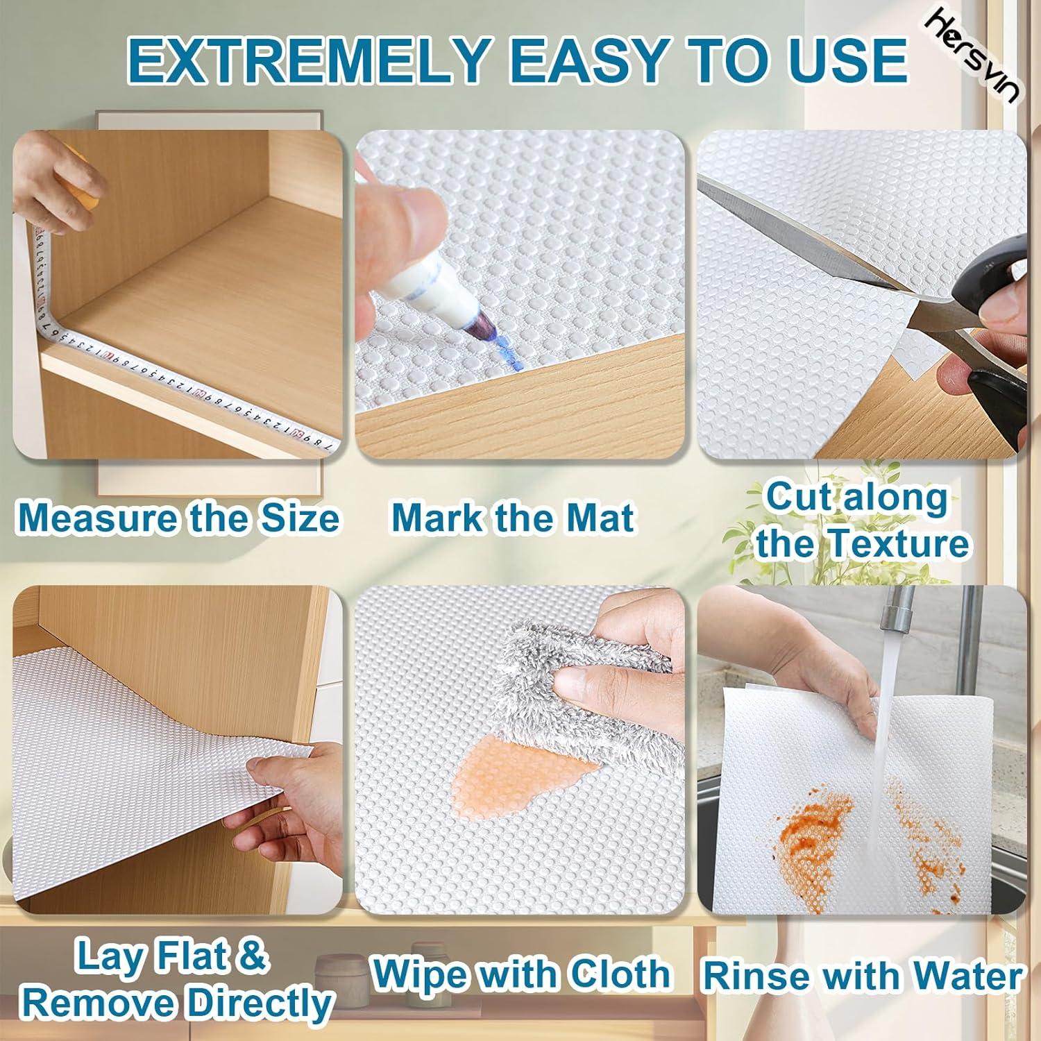 Forro de Estante Hersvin 30.5 cm x 610 cm EVA Antideslizante