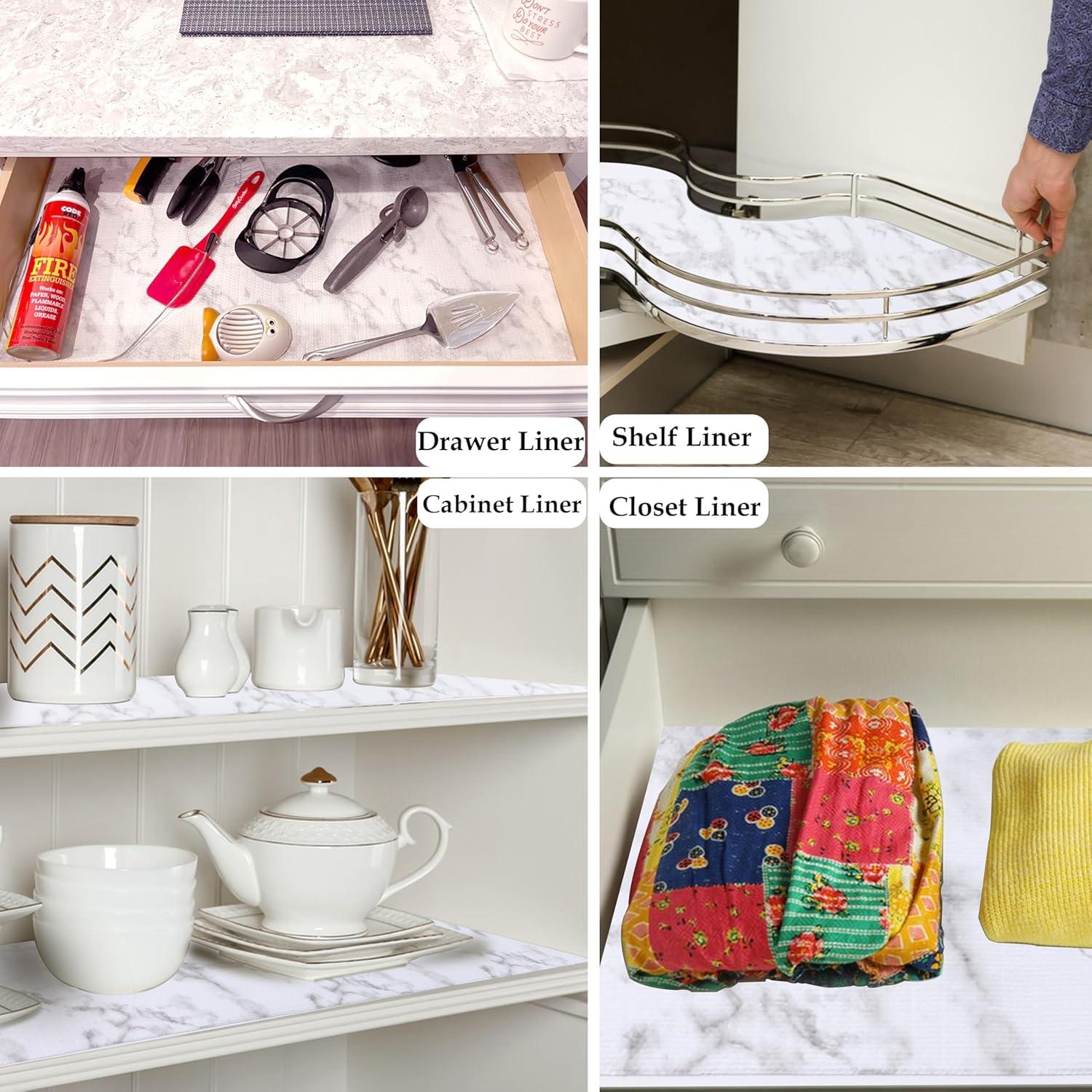 Forro Antideslizante GMEPOCH 30.48x609.6 cm Mármol Impermeable