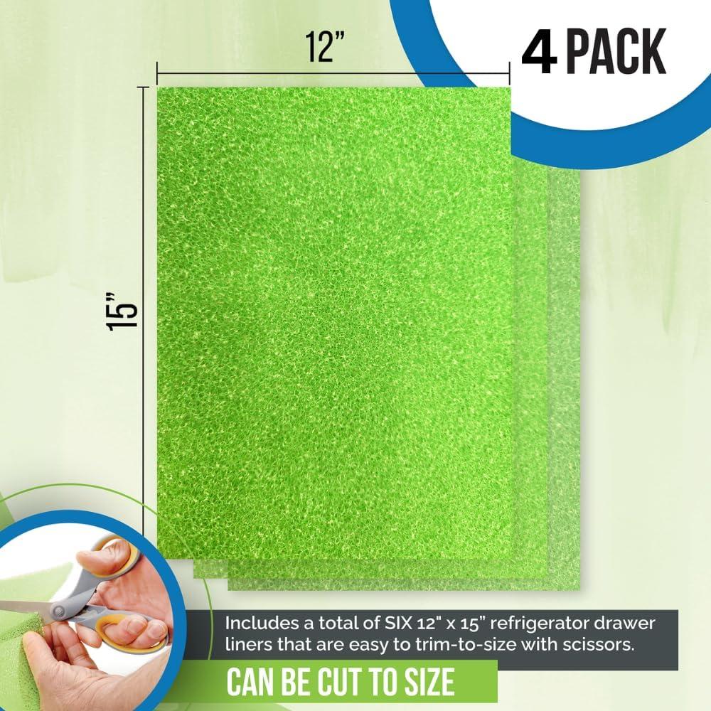 Forro Dualplex para Cajones de Refrigerador 30.48x38.1 cm - 4 Piezas