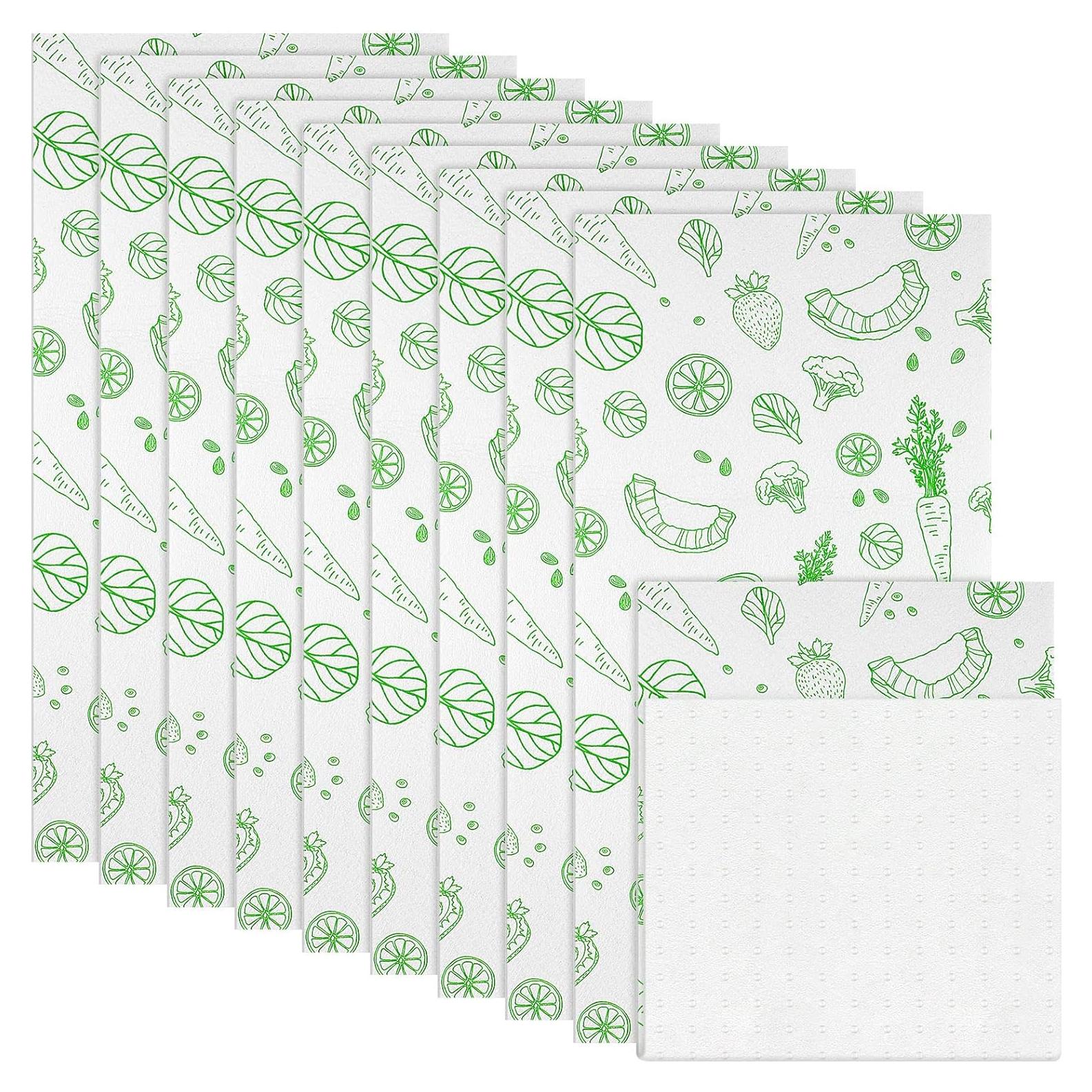 Forros de Estante Refrigerador Amyhill 10 Pcs 60x30 cm Lavables