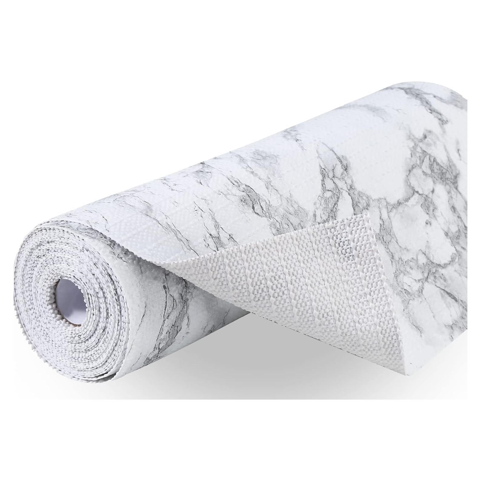 Forro Antideslizante Iwtmm para Cajones y Estantes 30.48x609.6cm Mármol