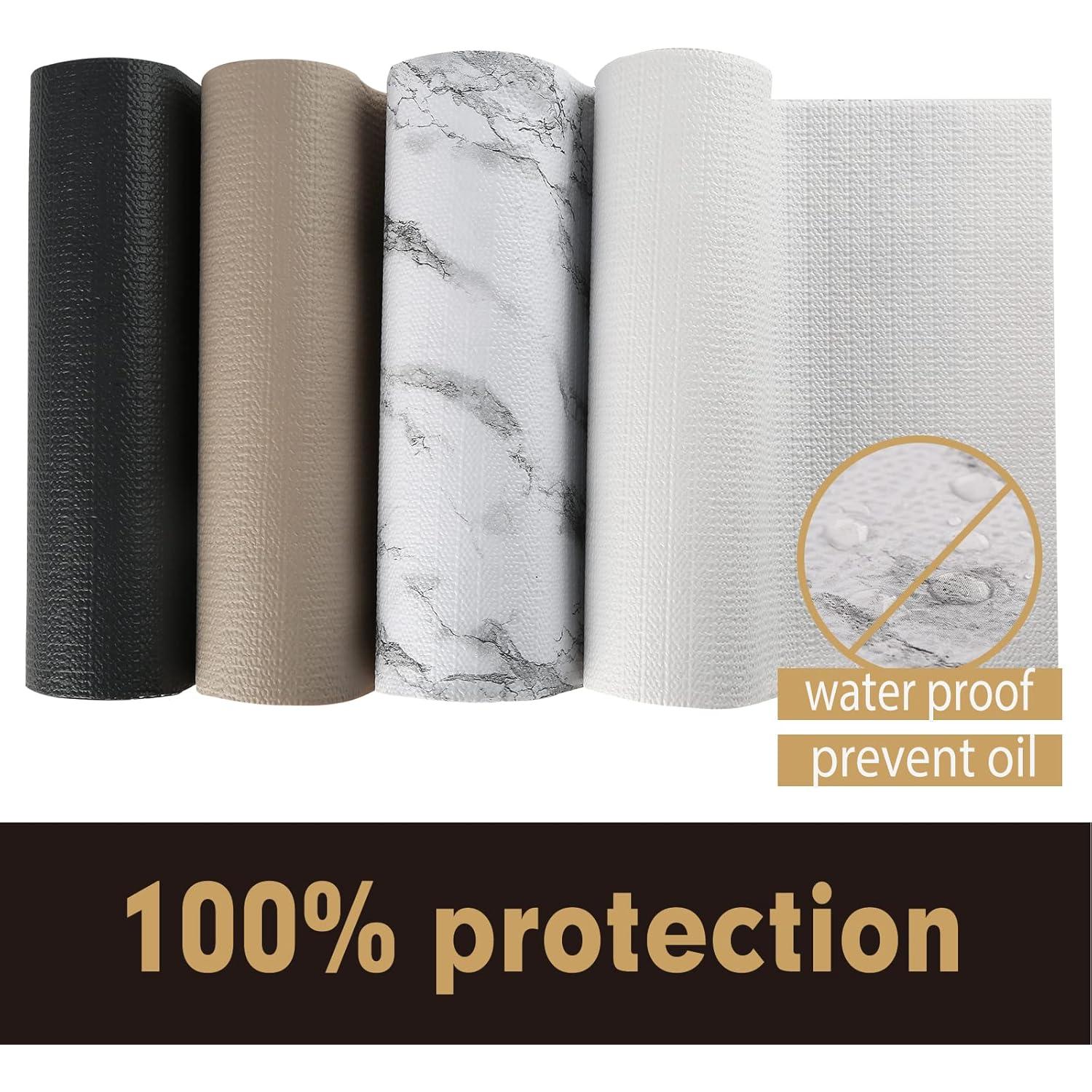 Forro Antideslizante Iwtmm para Cajones y Estantes 30.48x609.6cm Mármol