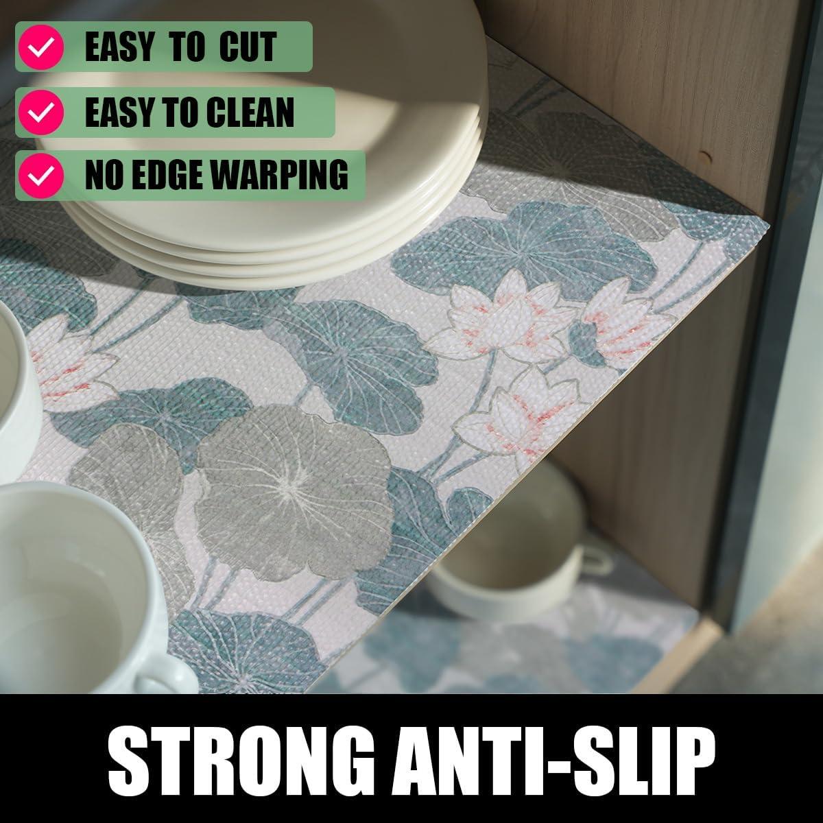 Forro de Estante Antideslizante Amiitay Floral 30.48x300 cm