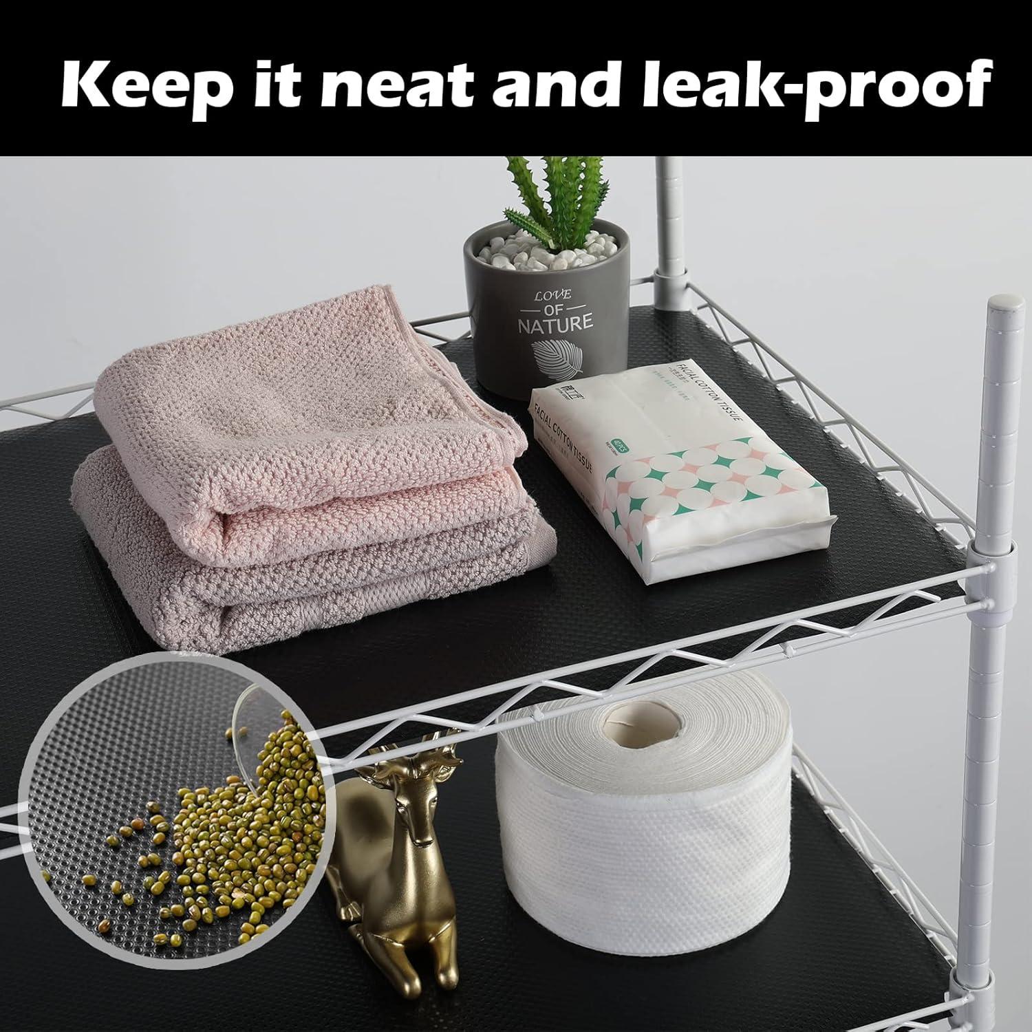 Forro de Estante Janeart 45.72x309.88 cm Negro Impermeable