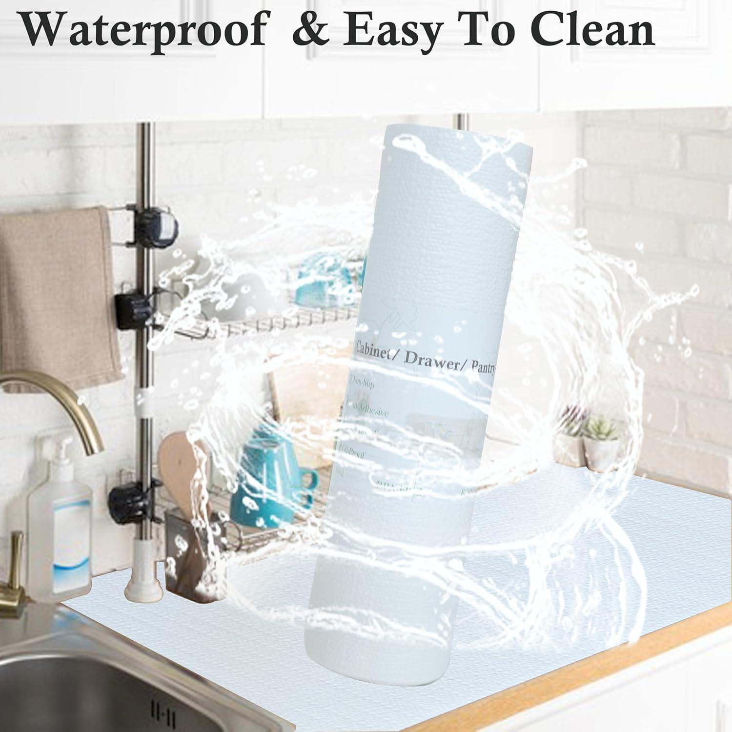 Forros de Estantes Antideslizantes GMCOZY 45.72x609.6 cm PVC