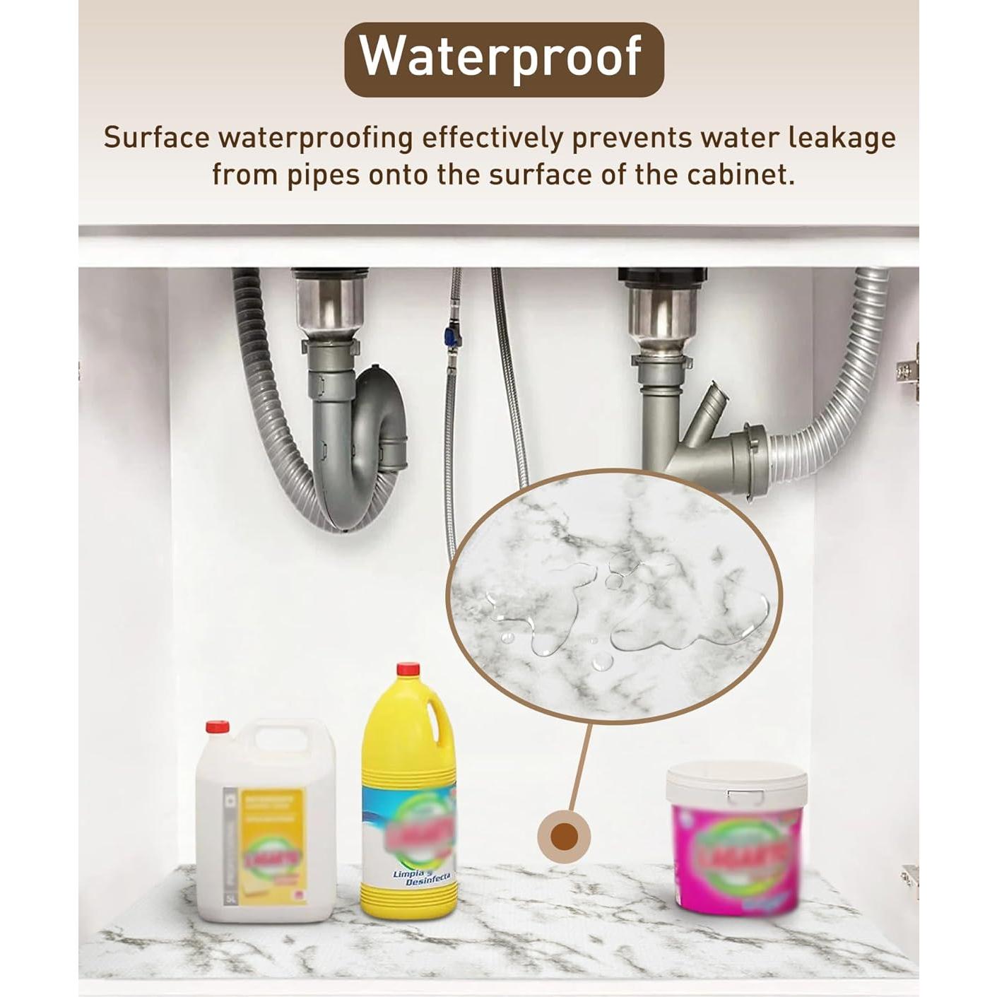 Forro de Estante MelunMer 30.48x720cm Antideslizante Mármol