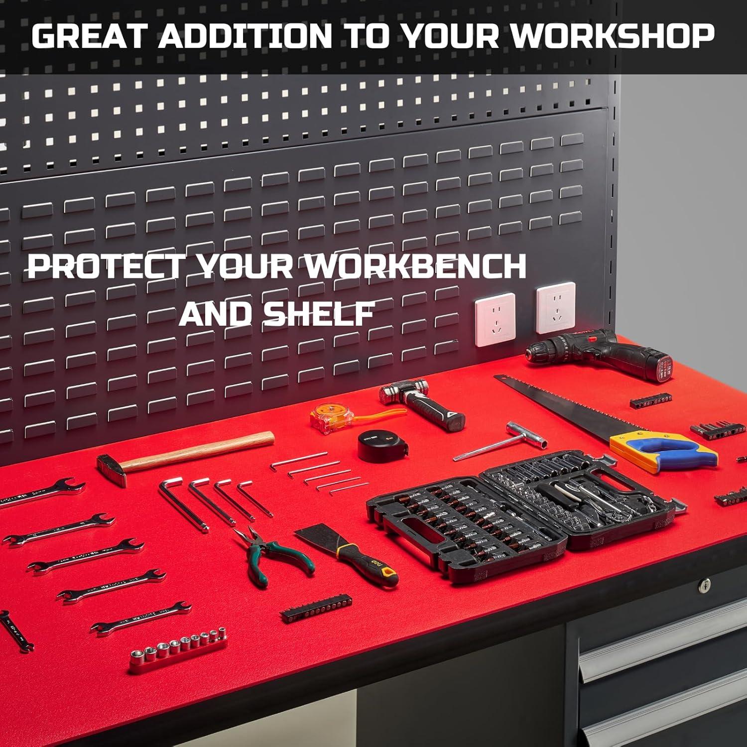 Forro de Caja de Herramientas ONREVA 76 cm x 6.7 m Rojo