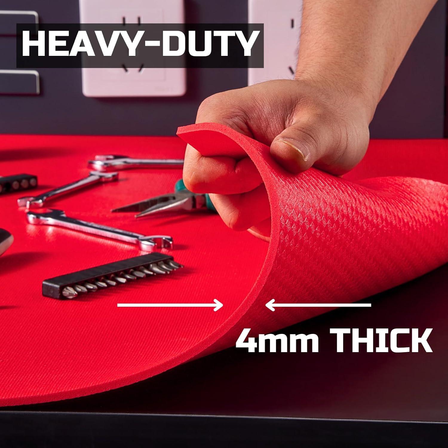 Forro de Caja de Herramientas ONREVA 76 cm x 6.7 m Rojo