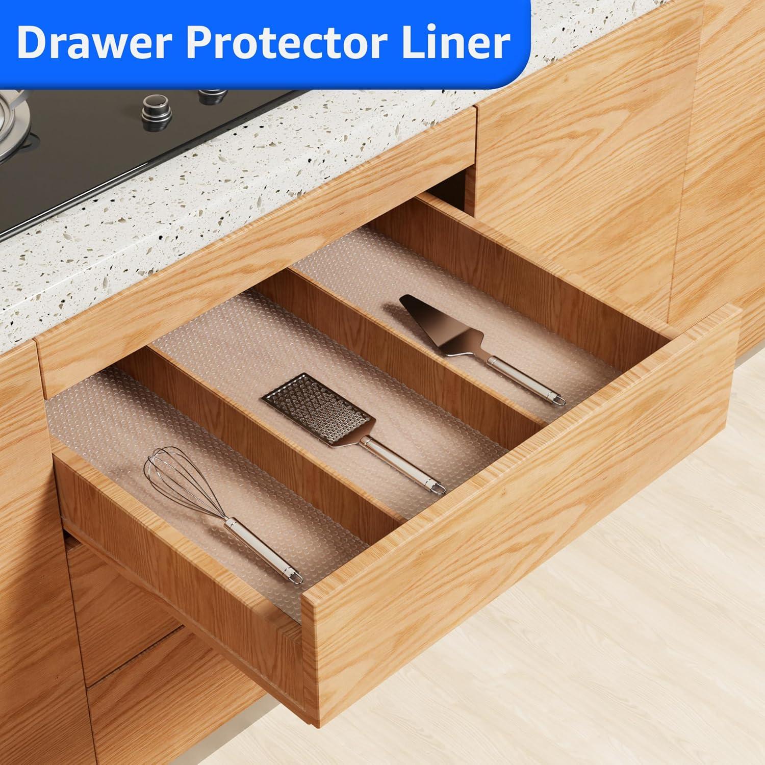 Forros Transparentes PABUSIOR 28x305 cm para Gabinetes Cocina