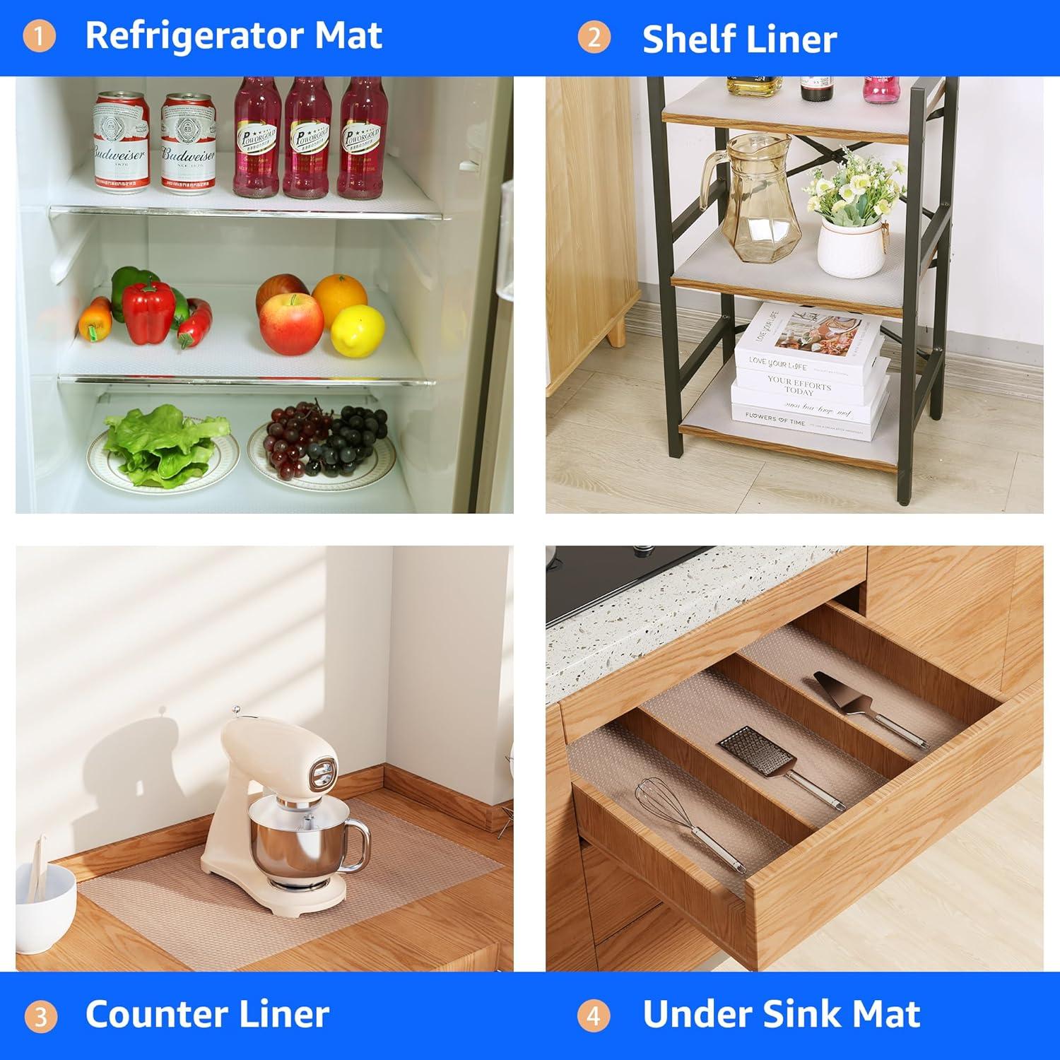 Forros Transparentes PABUSIOR 28x305 cm para Gabinetes Cocina