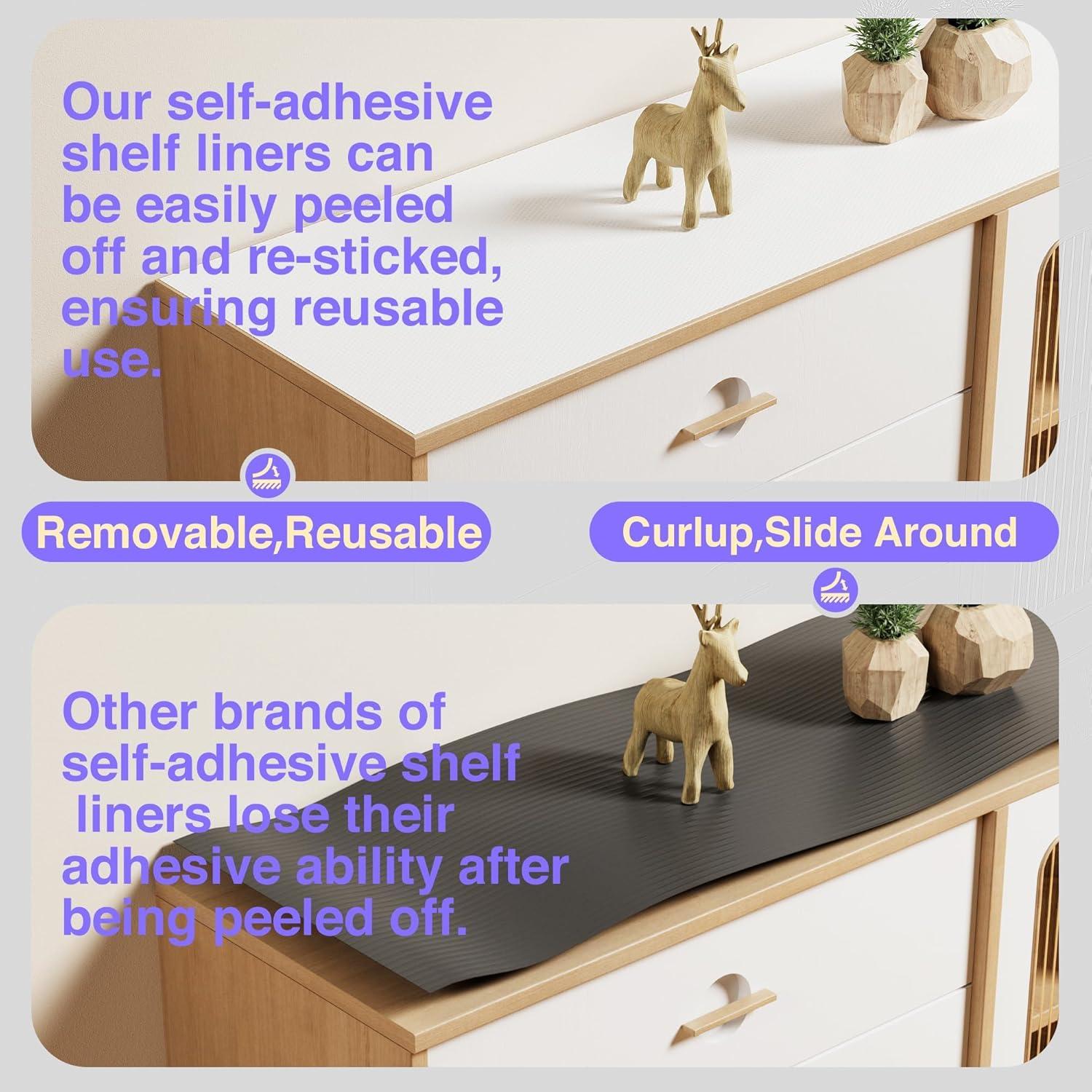 Forro de Estante Autoadhesivo PaBUSIOr Blanco 11cm x 736.6cm