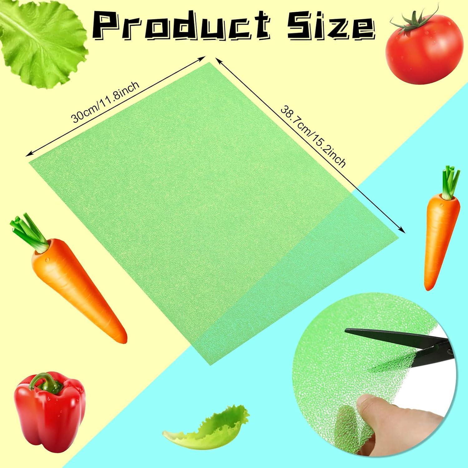 Forros para Refrigerador Poen 8 Pcs Esponja Verde 31x38 cm