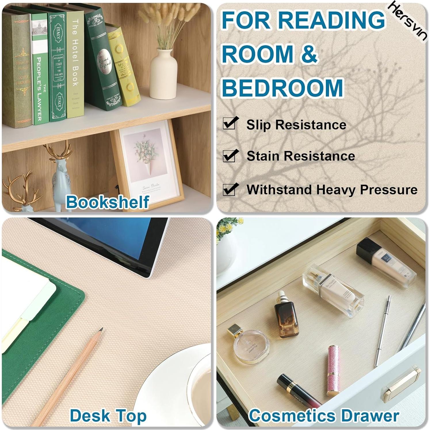 Forros de Estantería 61 cm x 6 m Hersvin Transparente Diamante