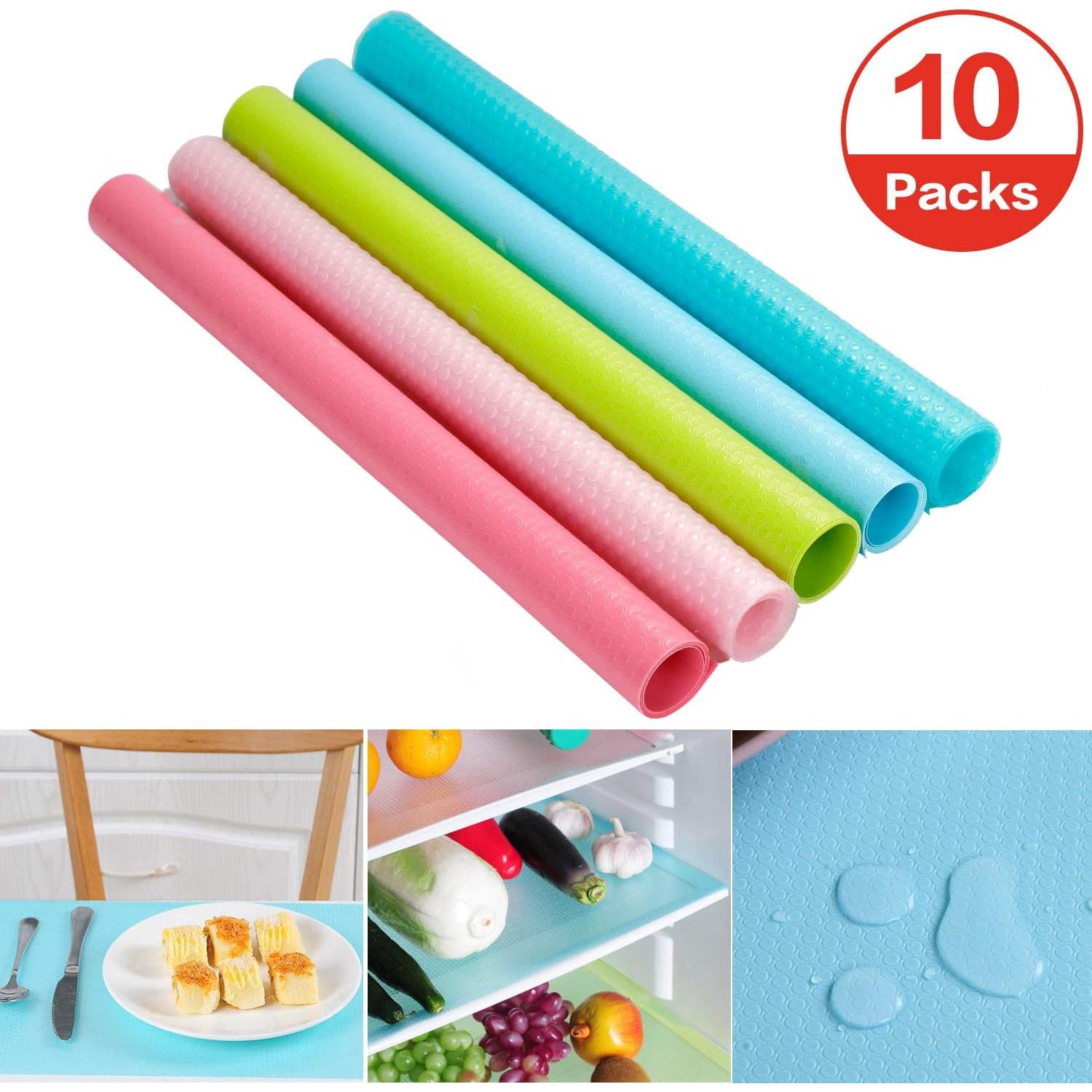 Paquete de 10 Tapetes Antideslizantes Winshall para Refrigerador