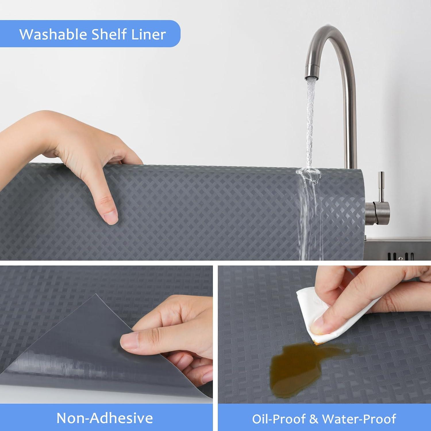 Forro de Estante OcePor 30.48x609.6 cm Antideslizante Gris