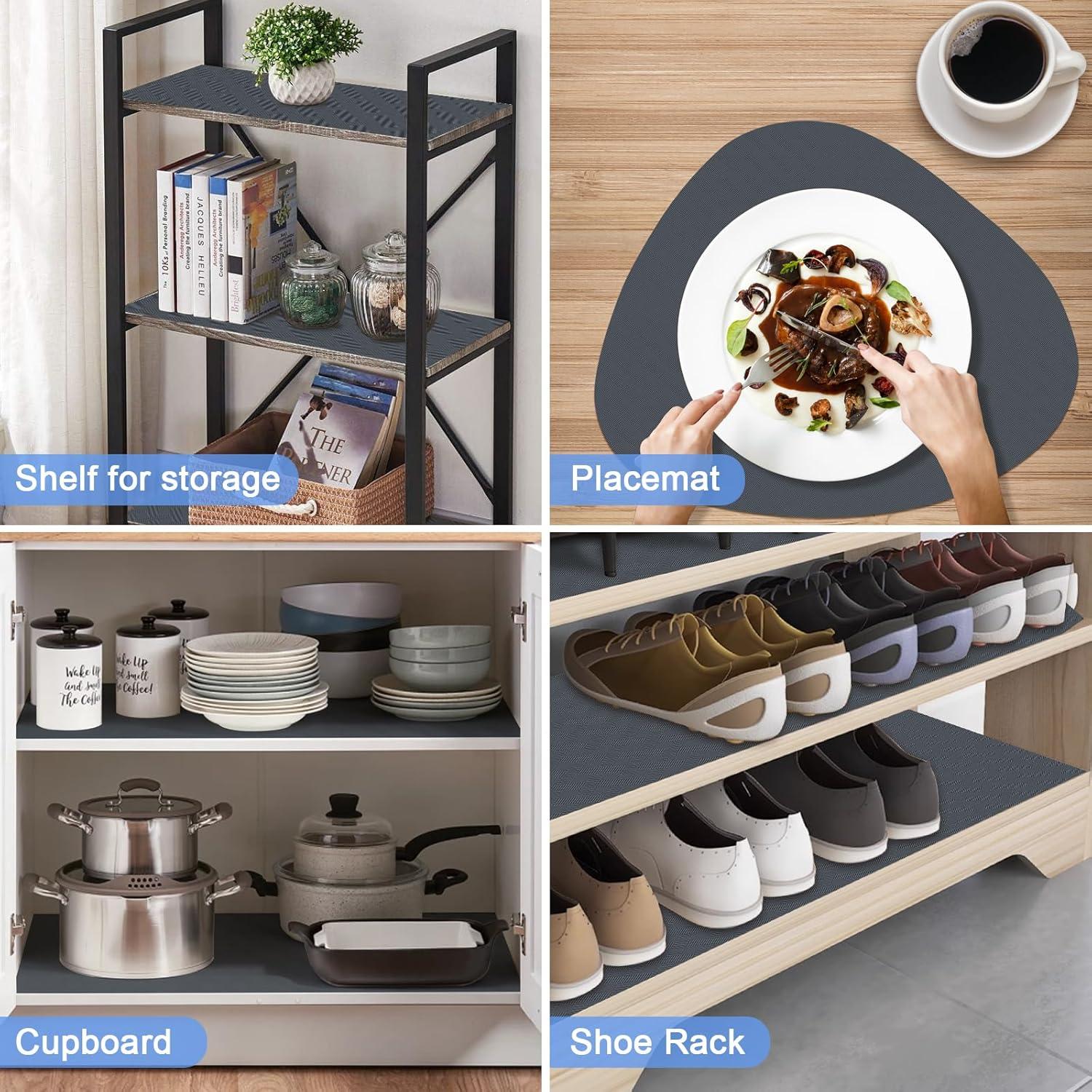 Forro de Estante OcePor 30.48x609.6 cm Antideslizante Gris