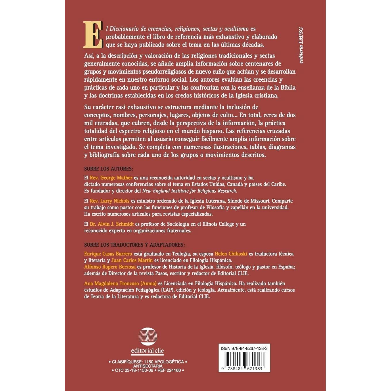 Diccionario de creencias, religiones, sectas y ocultismo (Spanish Edition)
