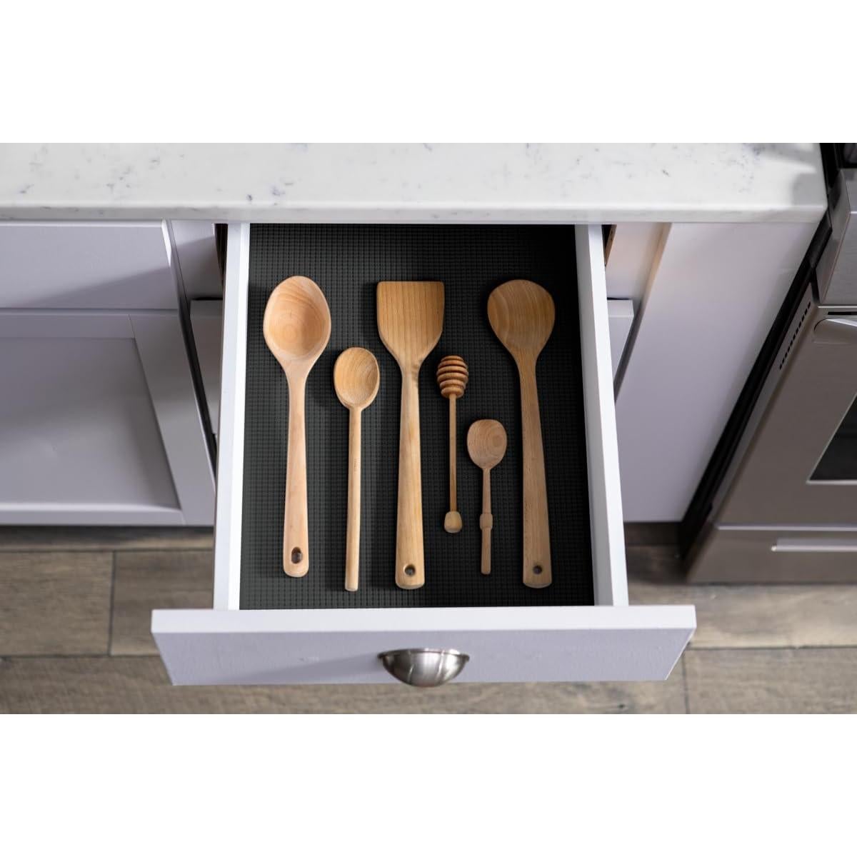 Forro Antideslizante para Estantes Duck 30.48cm x 731.52cm Negro