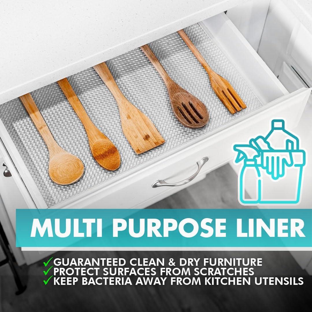 Forro de Estante Antideslizante NextClimb 30.48x9.14m PVC Blanco