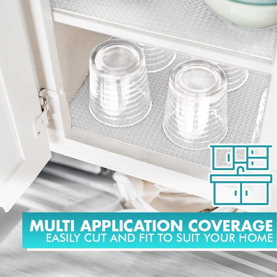 Forro de Estante Antideslizante NextClimb 30.48x9.14m PVC Blanco