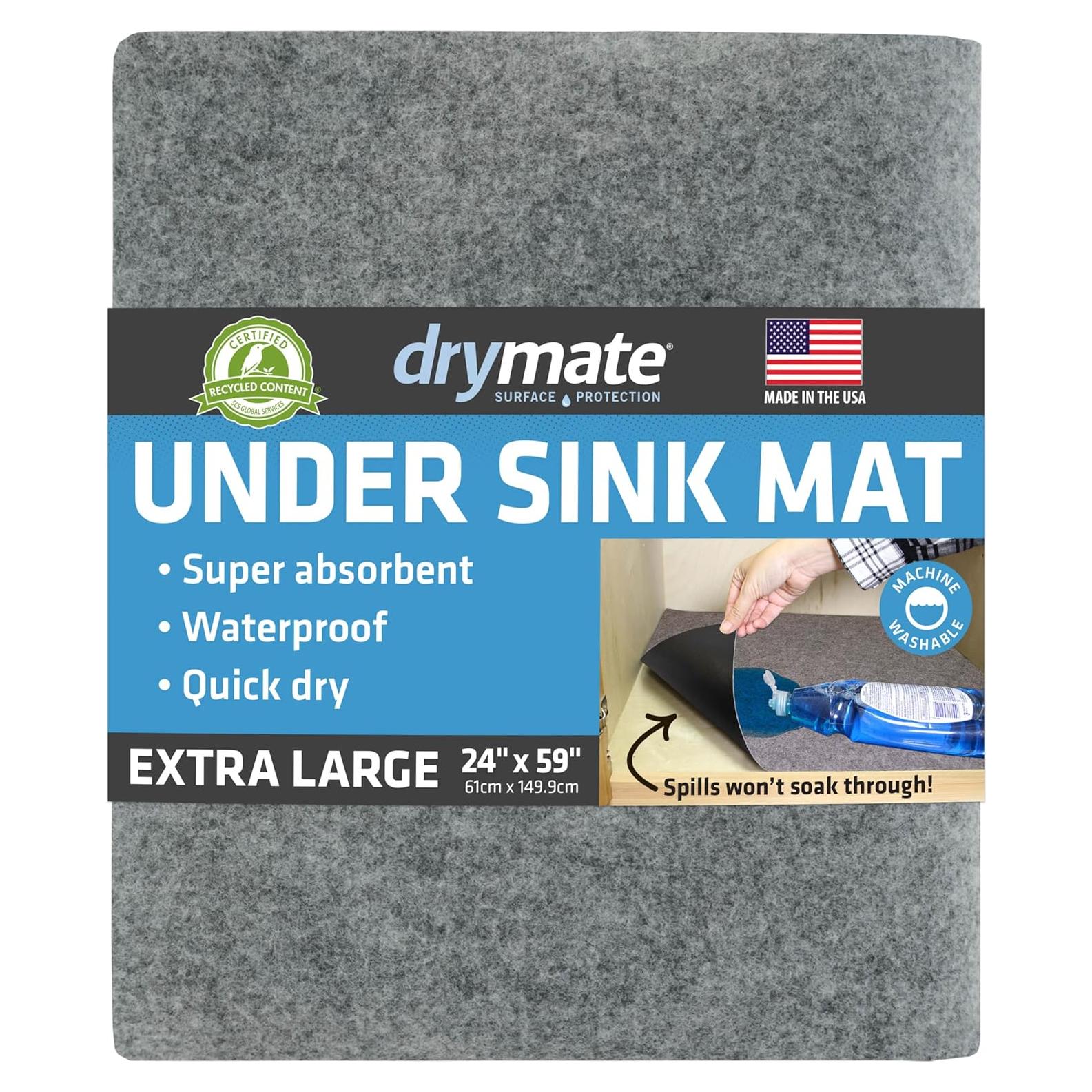 Alfombra Protectora XL Drymate 24x59 Gris Claro Antideslizante